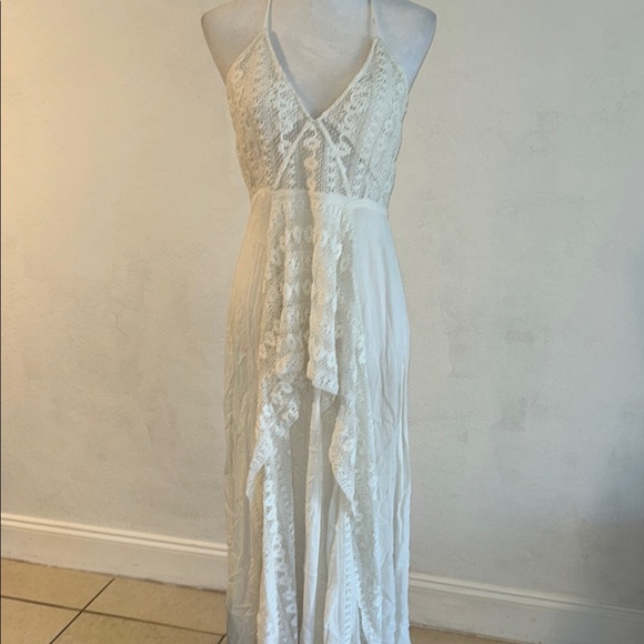 Free People White Lace Maxi Dress - Picture 3 of 9